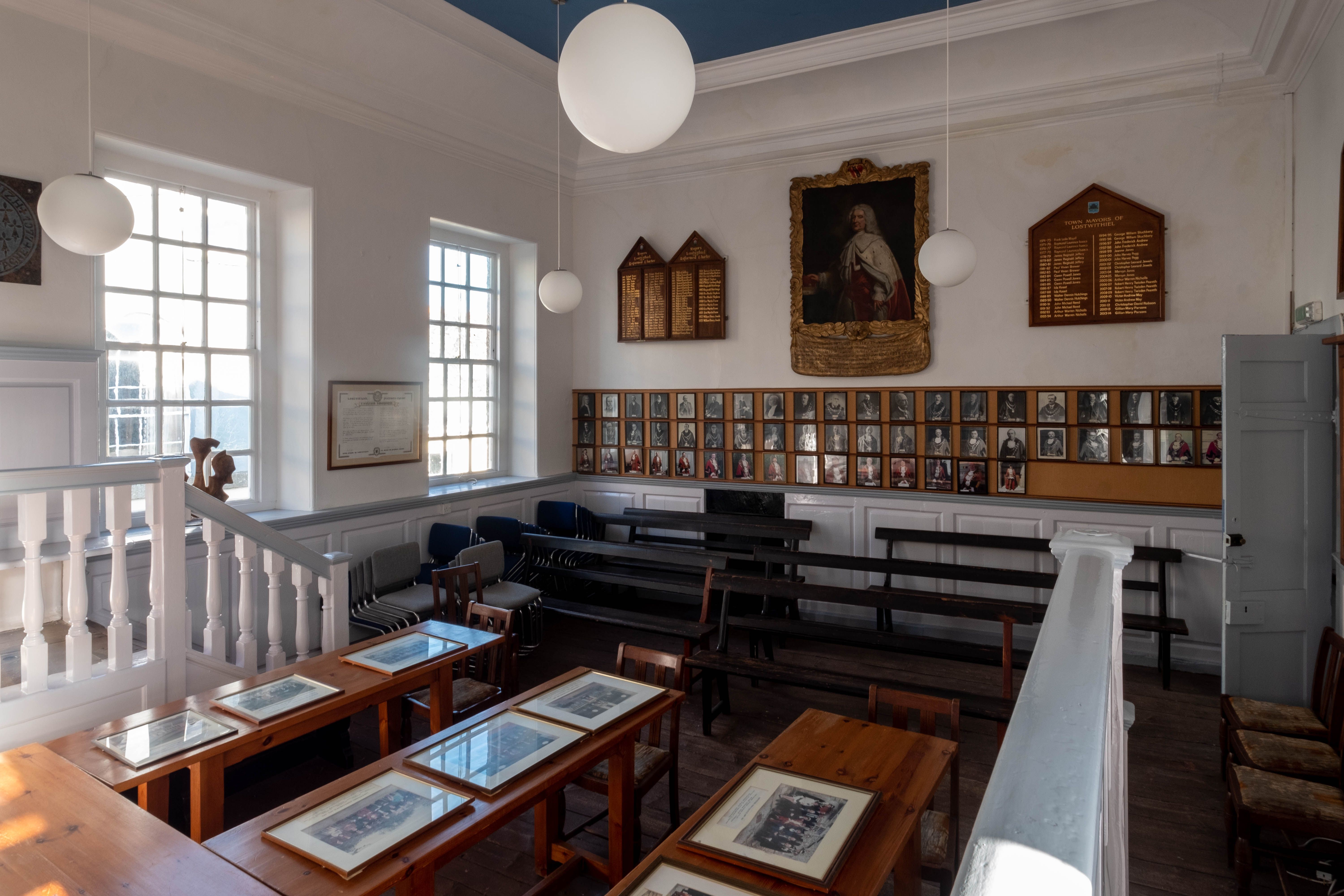 Lostwithiel Guildhall panelling