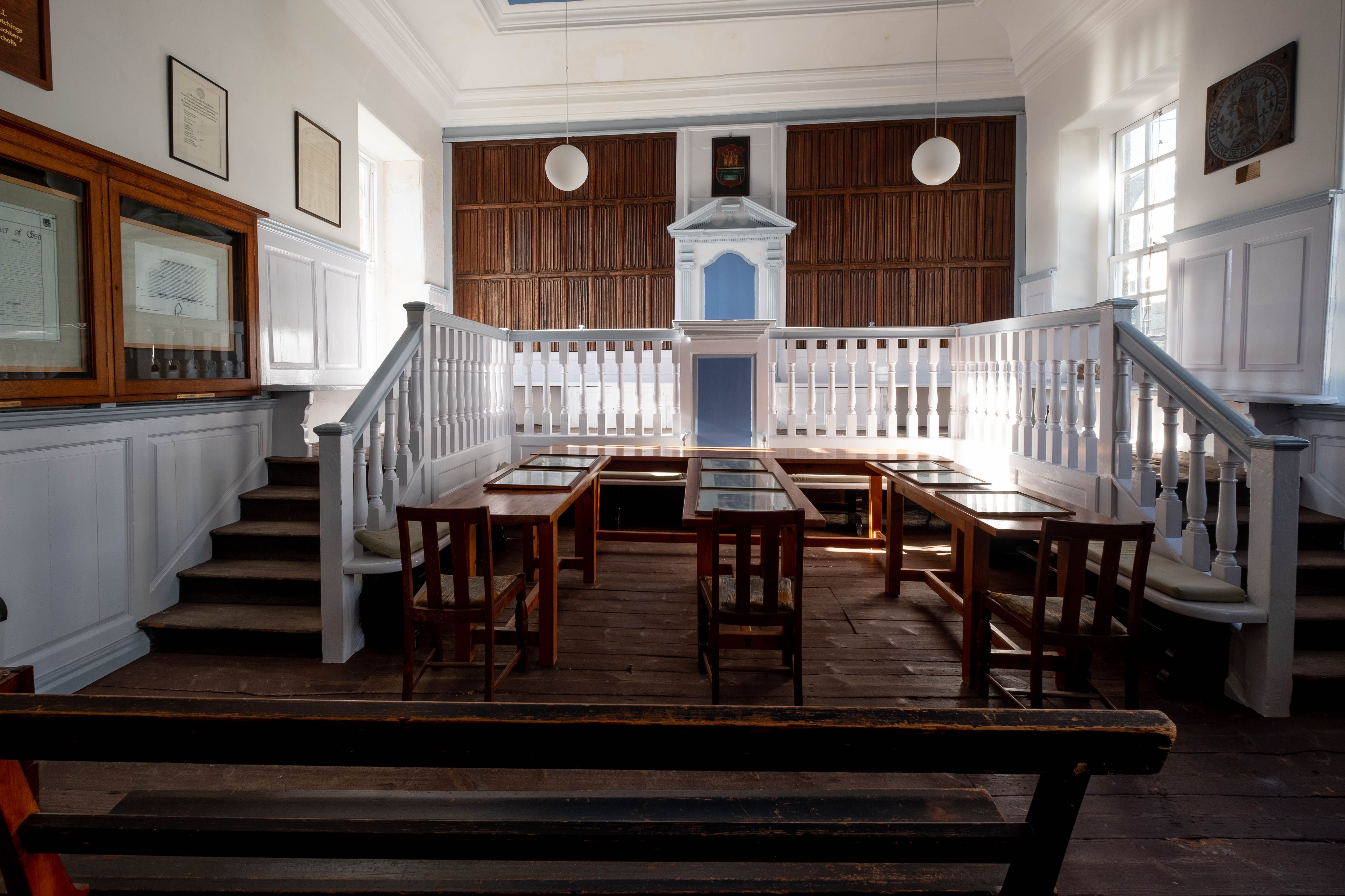 Lostwithiel Guildhall seating